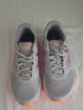 NWOT New Balance Gray Athletic Sneakers with Pink Accents